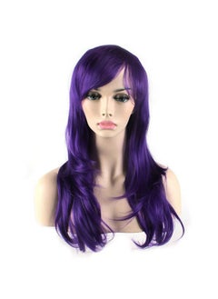 Akstore Akstore 28" 70cm Fashion Wigs Long Wavy Curly Hair Cosplay Wig & Wig Cap (Purple)  - Image 3