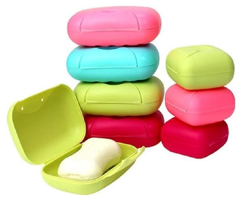 Plastic Soap Storage Box for Travel - Soap Holder - Random Color - Image 1