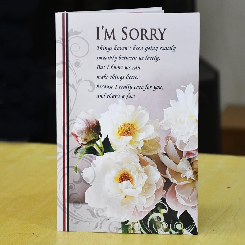 Saugat Traders Sorry Gift for Girlfriend and Boyfriend - Sorry Greeting Card, 12 Red Rose and Soft Toy Love Gift Box - Apology Gifts - Image 2