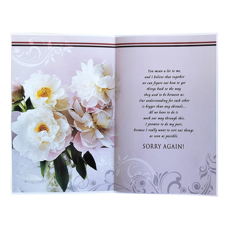 Saugat Traders Sorry Gift for Girlfriend and Boyfriend - Sorry Greeting Card, 12 Red Rose and Soft Toy Love Gift Box - Apology Gifts - Image 3