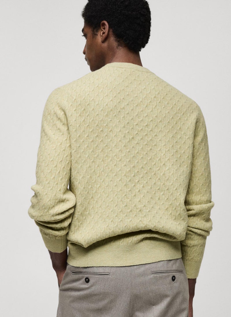 Mango Man Marbled Knitted Structure Sweater  - Image 2