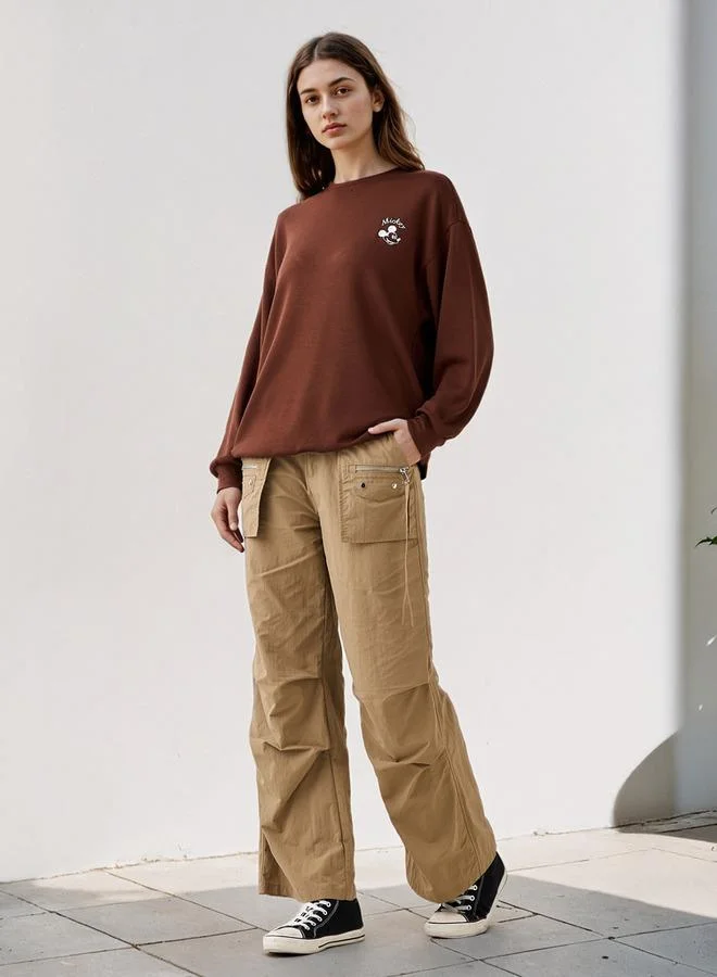 SP Characters Mickey Mouse Embroidered Sweatshirt