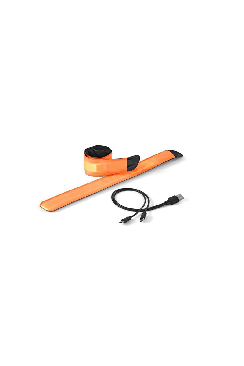 Tchibo 2 LED Snap Straps With USB, Orange - Image 2