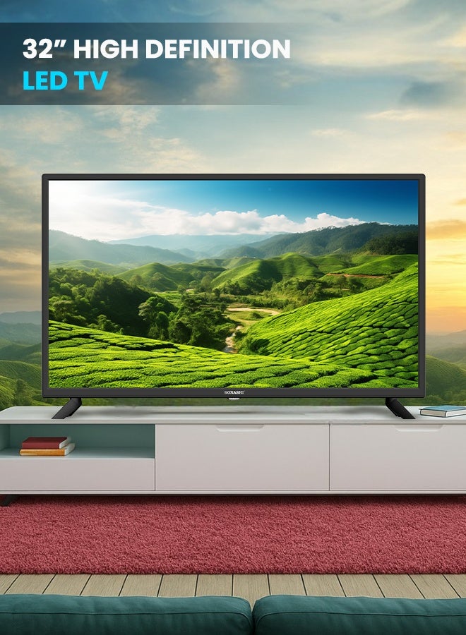 SONASHI 32 Inch HD Smart LED TV – Frameless Design with Remote Control | Wide Viewing Angle 176°/176° that Delivers Bright & Clear Images | 2 USB and 3 HDMI Ports with WIFI and Multi-Language Support SLED-3200SHD - Image 2