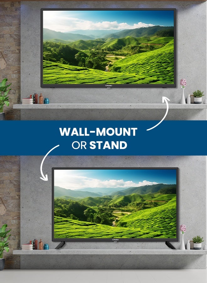 SONASHI 32 Inch HD Smart LED TV – Frameless Design with Remote Control | Wide Viewing Angle 176°/176° that Delivers Bright & Clear Images | 2 USB and 3 HDMI Ports with WIFI and Multi-Language Support SLED-3200SHD - Image 5