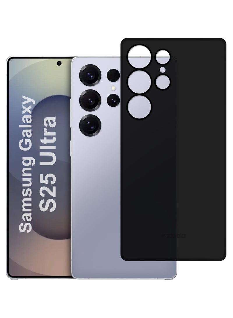 CATANES Case for Galaxy S25 Ultra Air Skin Case All Around Full Protection Ultra Slim 0.3mm Thickness 4g Feather Weight - Black - Image 1