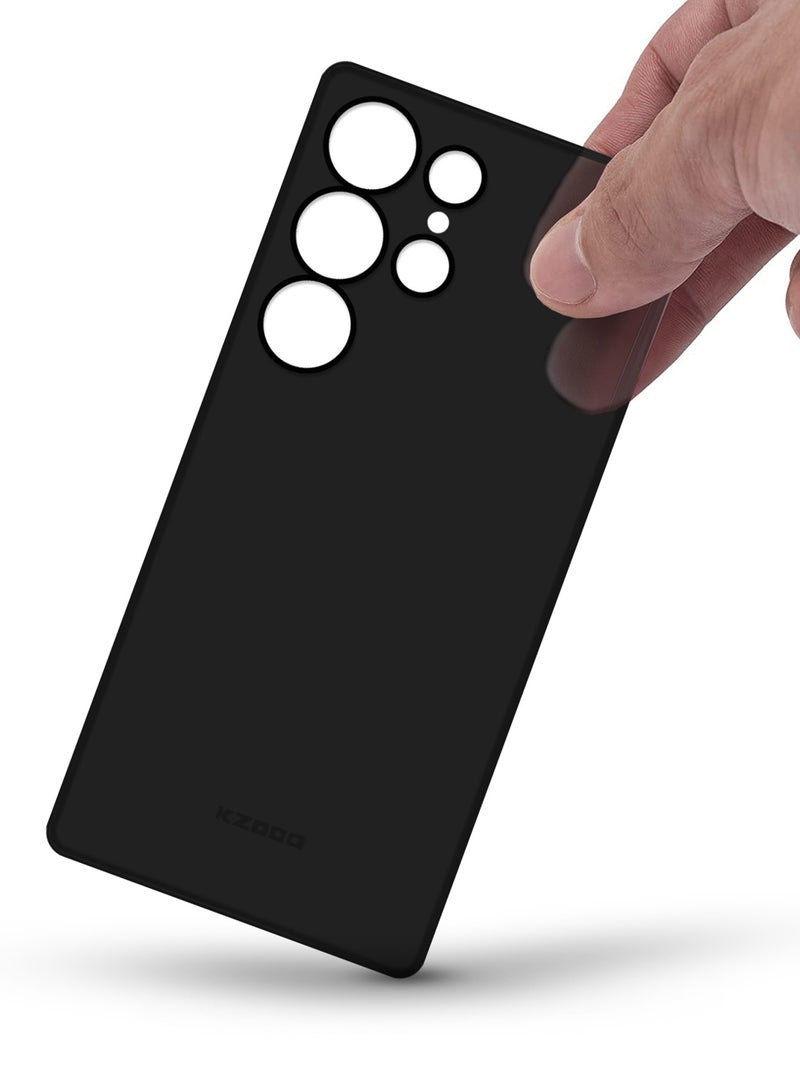 CATANES Case for Galaxy S25 Ultra Air Skin Case All Around Full Protection Ultra Slim 0.3mm Thickness 4g Feather Weight - Black - Image 2