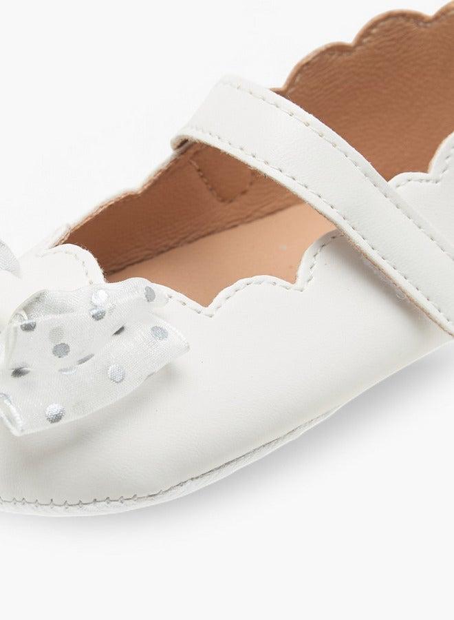 Barefeet Bow Accent Booties with Hook and Loop Closure - Image 5