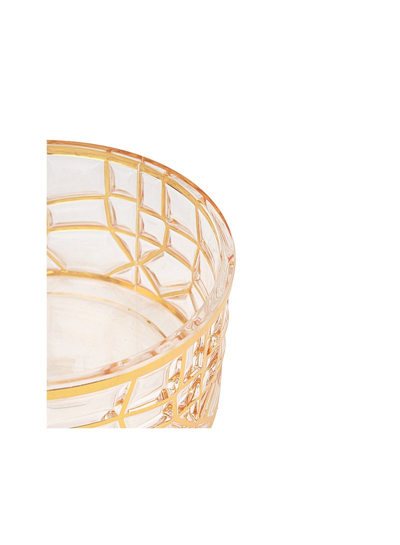 Royalford Acrylic Candy Bowl- RF12339/ Elegant and Sleek Design with Durable and Long-Lasting Construction Gold - Image 5