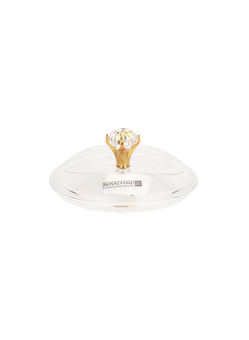 Royalford Acrylic Candy Bowl- RF12339/ Elegant and Sleek Design with Durable and Long-Lasting Construction Gold - Image 4