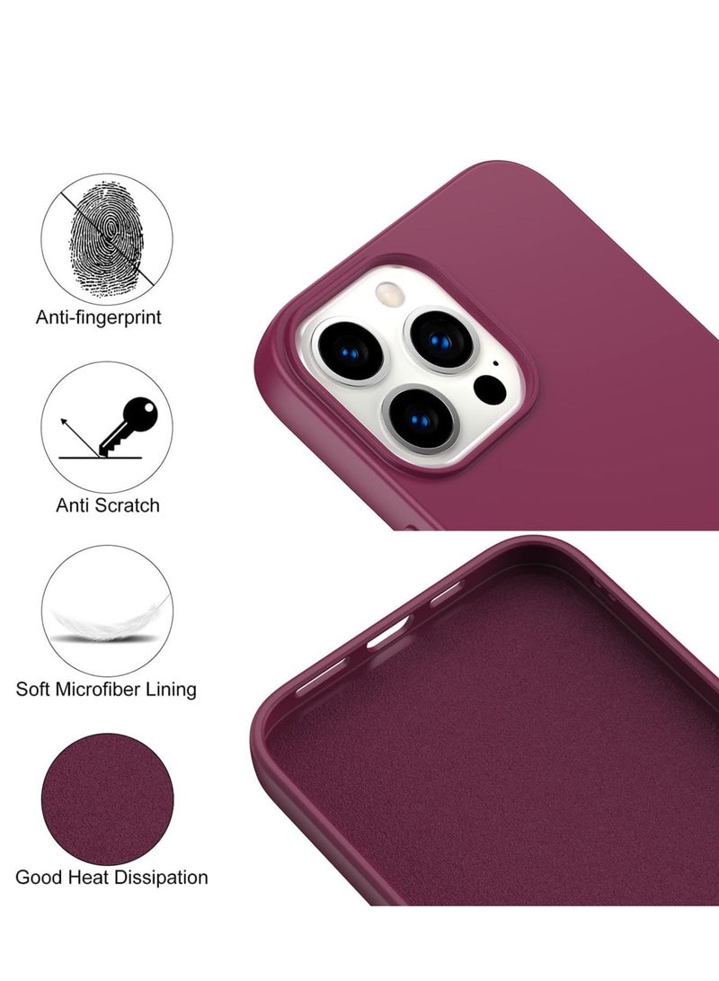 MUNTAQI Silicone Protective Case Compatible with iPhone 14 Pro Max Soft Liquid Gel Rubber Cover Shockproof Bumper Anti-Scratch Anti-Fingerprint Anti-Drop Slim Cover for iPhone (for iPhone 14 Pro Max) - Image 5