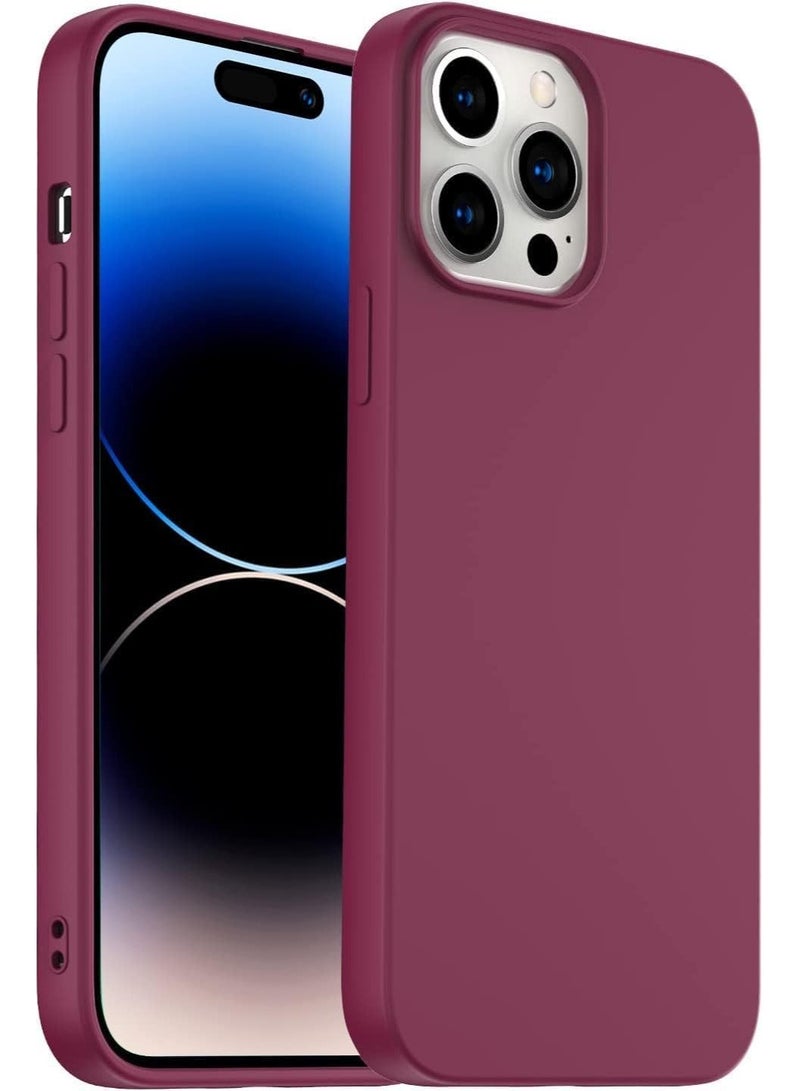 MUNTAQI Silicone Protective Case Compatible with iPhone 14 Pro Max Soft Liquid Gel Rubber Cover Shockproof Bumper Anti-Scratch Anti-Fingerprint Anti-Drop Slim Cover for iPhone (for iPhone 14 Pro Max) - Image 1