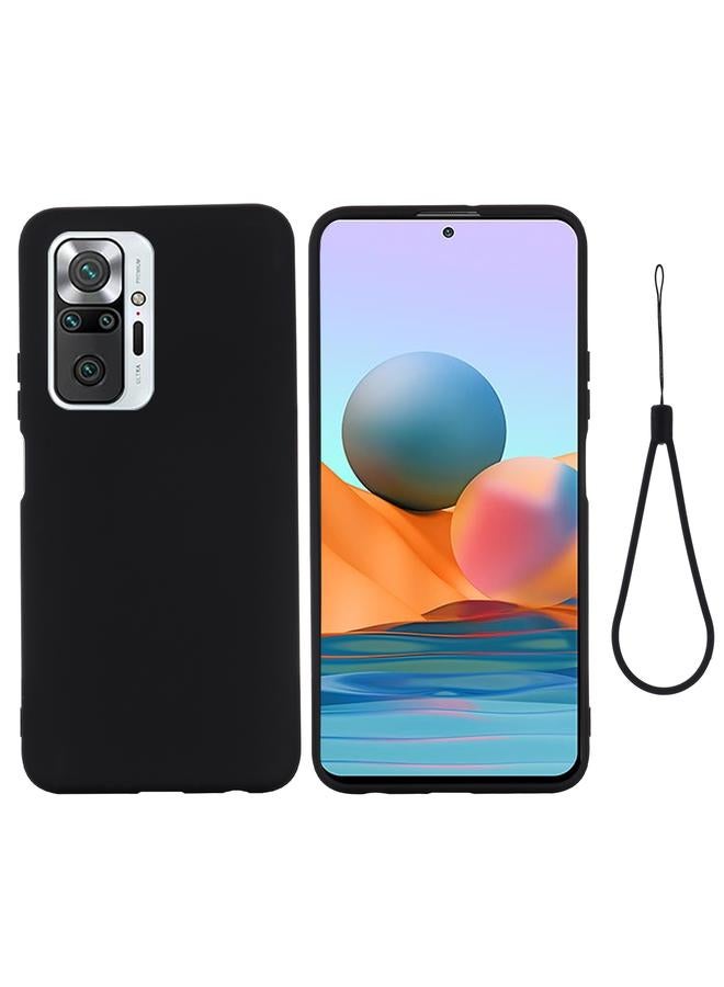 The Bros حافظة لهاتف شاومي ريدمي نوت 10 برو ماكس بلون صلب من السيليكون السائل مقاومة للسقوط تغطي كامل الهاتف