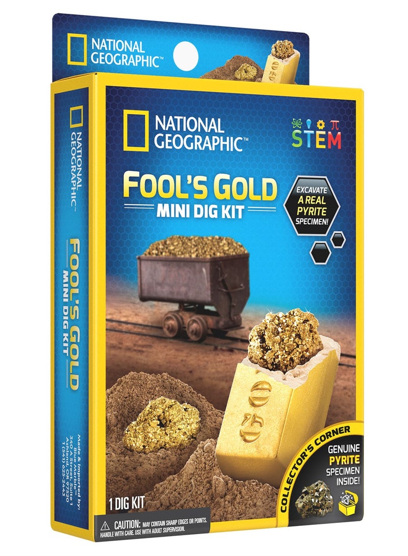 NATIONAL GEOGRAPHIC مجموعة حفر الذهب المزيف الصغيرة - لعبة تعليمية لاكتشاف العلوم للأطفال - Image 1