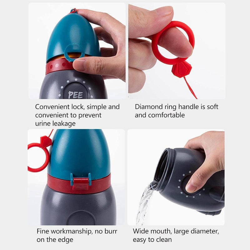 Portable Baby Urinal, Leakproof Emergency Urinal Potty Toilet Pee Bottle Cup Jar, Kids Potty Pee Training for Boys Girls, Travel Potty for Camping Car Travel - Image 5