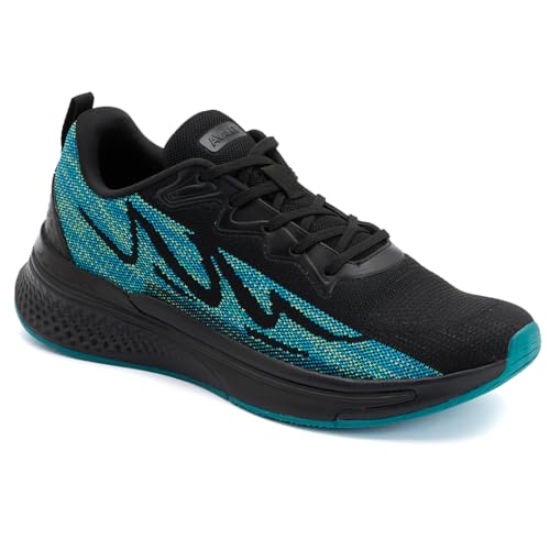 AVANT Men's Spectrum Running and Training Shoes-Superior Traction,Anti Skid, Lightweight, Multi Directional Flexibility, Enhanced Cushioning, Sports Footwear (AVMSH138CL01UK10_Black/Blue) - Image 1