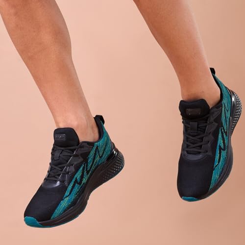 AVANT Men's Spectrum Running and Training Shoes-Superior Traction,Anti Skid, Lightweight, Multi Directional Flexibility, Enhanced Cushioning, Sports Footwear (AVMSH138CL01UK10_Black/Blue) - Image 3