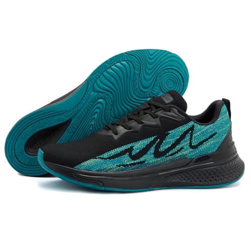 AVANT Men's Spectrum Running and Training Shoes-Superior Traction,Anti Skid, Lightweight, Multi Directional Flexibility, Enhanced Cushioning, Sports Footwear (AVMSH138CL01UK10_Black/Blue) - Image 5