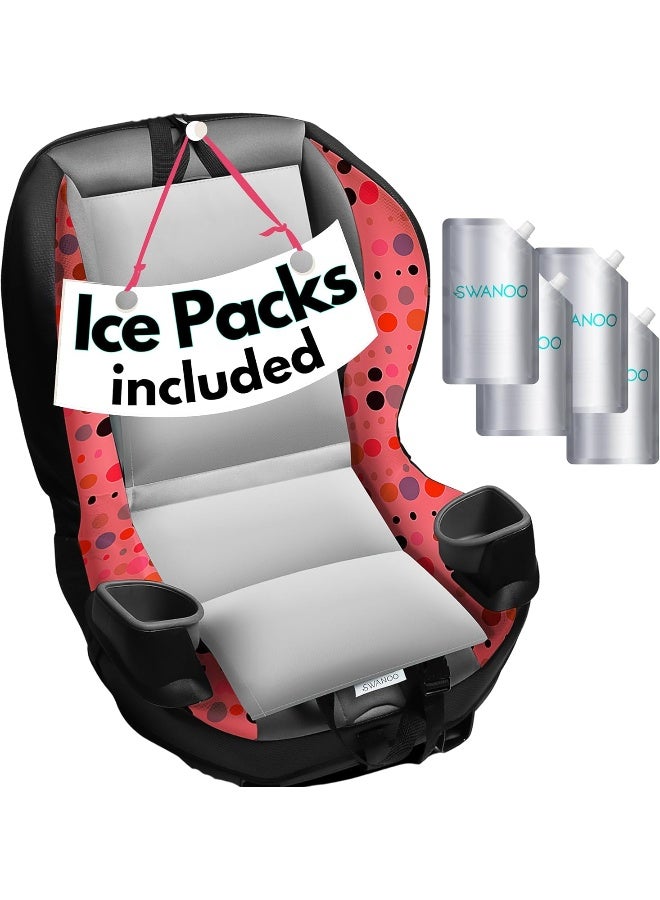 Swanoo Car Seat Cooling Pad, Stroller Cooling Pad with Ice Pack for Babies Toddler and Kids, Sun and Heat Cover Protector for Summer Carseat Cooler Liner - Image 1