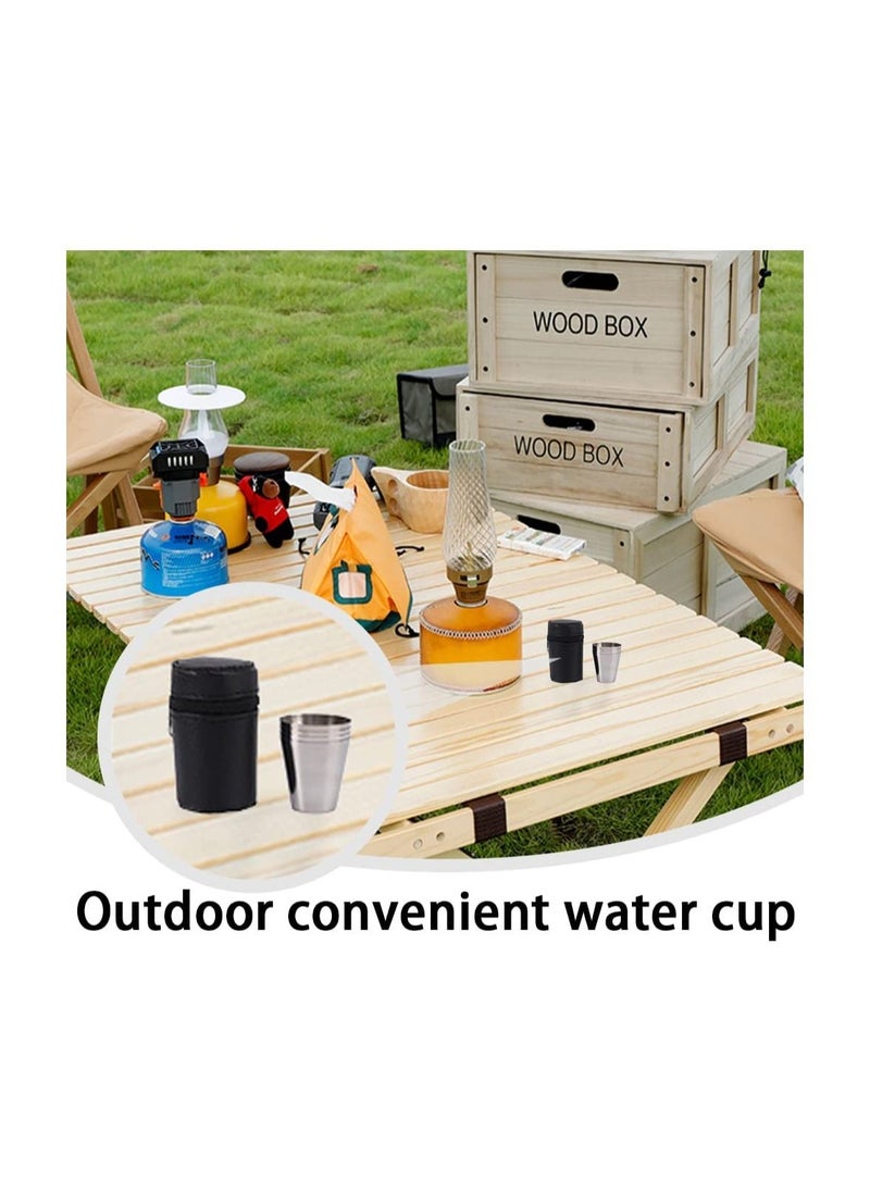 Generic - 4 Pcs Mini Stainless Steel Drinking Glasses for Outdoor Travel Outdoor Sports - Image 1