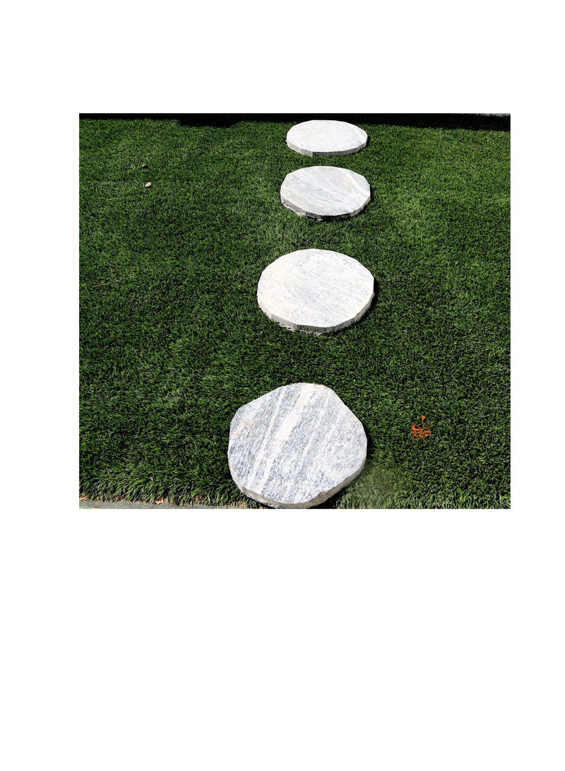 KNP Garden stepping stones Anti-Slip 28-35cm Round Beige single stone - Image 1