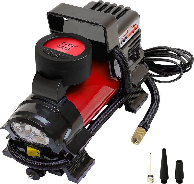 EPAuto 12V DC Portable Air Compressor Pump, Digital Tire Inflator - Image 1