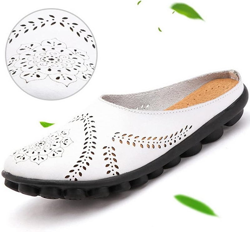 klarako Owlkay Casual All-match Hollow Slippers, Women's Comfortable Mules Hollow Slippers for Women Slip-on Loafer - Image 3