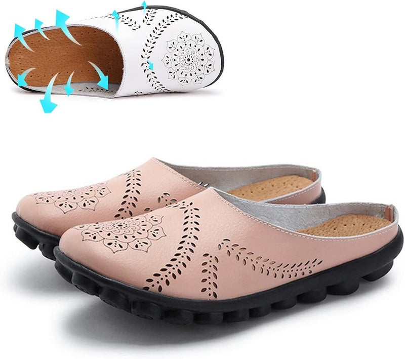 klarako Owlkay Casual All-match Hollow Slippers, Women's Comfortable Mules Hollow Slippers for Women Slip-on Loafer - Image 1