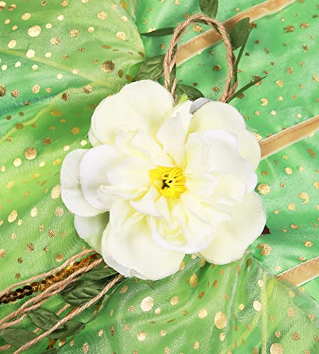 TYHTYM Tinkerbell Fairy Costumes Girls Green Fancy Dress Up Baby Kids Halloween With Butterfly Wings Headband (2-3T, Fairy) - Image 4