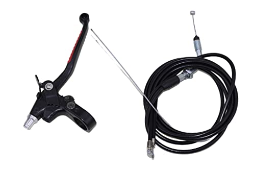 TRKIMAL 78 22mm Thumb Throttle Cable with Dual Brake Lever Kits Compatible for 50cc 90cc 150cc 250cc ATV Quad Roketa Taotao Sunl Kazuma Go Kart - Image 3