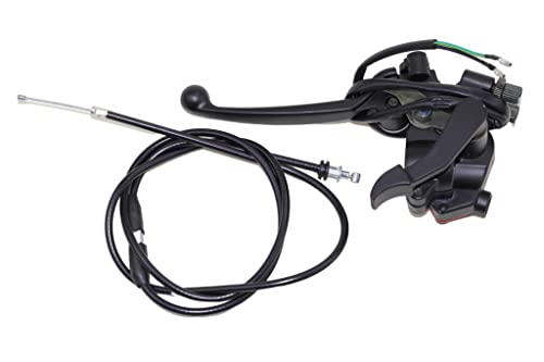 TRKIMAL 78 22mm Thumb Throttle Cable with Dual Brake Lever Kits Compatible for 50cc 90cc 150cc 250cc ATV Quad Roketa Taotao Sunl Kazuma Go Kart - Image 5