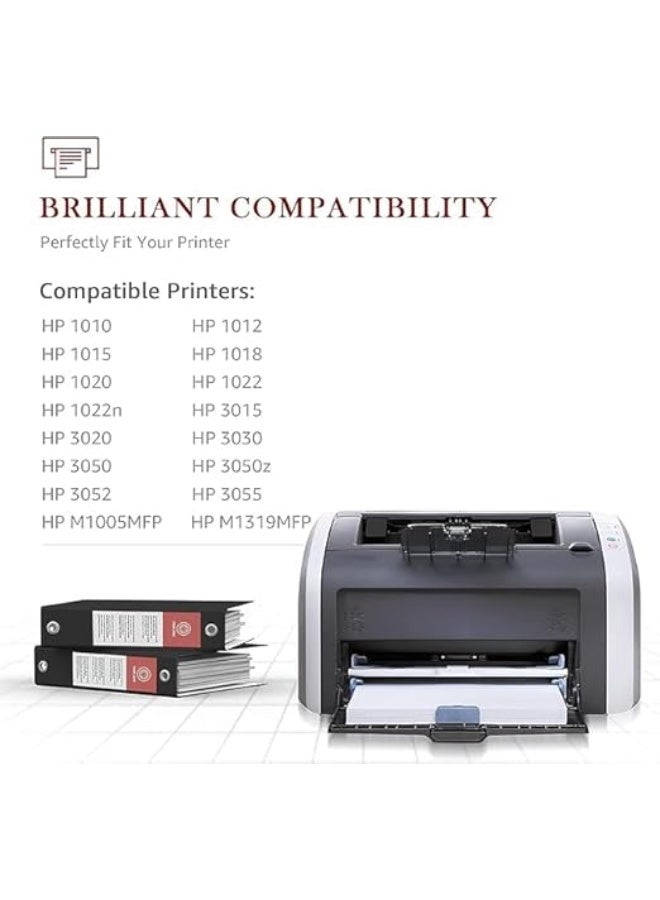 A PLUS APlus 12A  Q2612A Black High Yield Toner Cartridge Is Compatible with Hp 1010 1015 1012 1018 1020 1022 1022n 1022NW 3015 3030 3020 3050 3052 3055 M1005 M1319 M1319F - Image 3