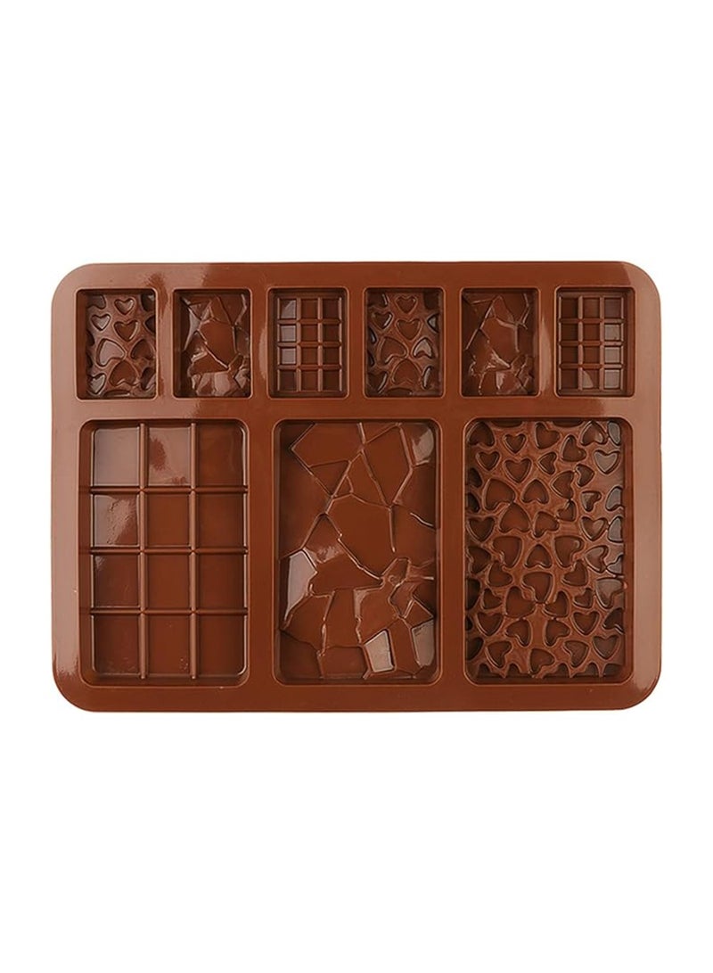 3 pack Silicone Molds, Chocolate Molds,Non-Stick Silicone Chocolate Candy Molds,Food Grade Break-Apart Chocolate Bar Mold for Baking,Chocolate Snacks,Protein and Energy Bar Silicone Molds - Image 4
