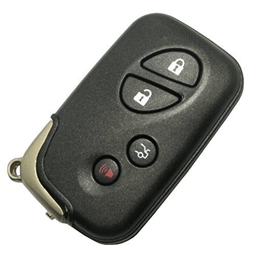 Arruweer Key Fob Shell for Lexus ES350 GS350 GS450h IS250 IS350 LS460 GS300 IS250 IS350 Keyless Entry Remote Car Smart Key Case Button Pad Cover Replacement with Uncut Blade Blank (Black) - Image 4