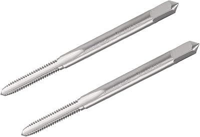 TOP-VIGOR TOP-VIGOR 2pcs #5-40 UNC Straight Flute Thread, Screw Machine Tap with 2B Class Tolerance, High Speed Steel 3 Flutes  - Image 1