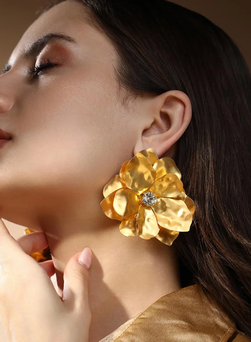 SOHI Flower Stud Earrings