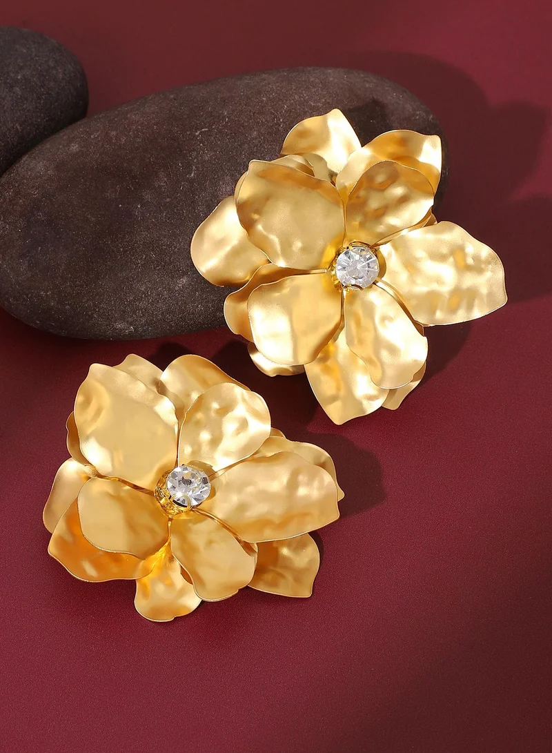 SOHI Flower Stud Earrings