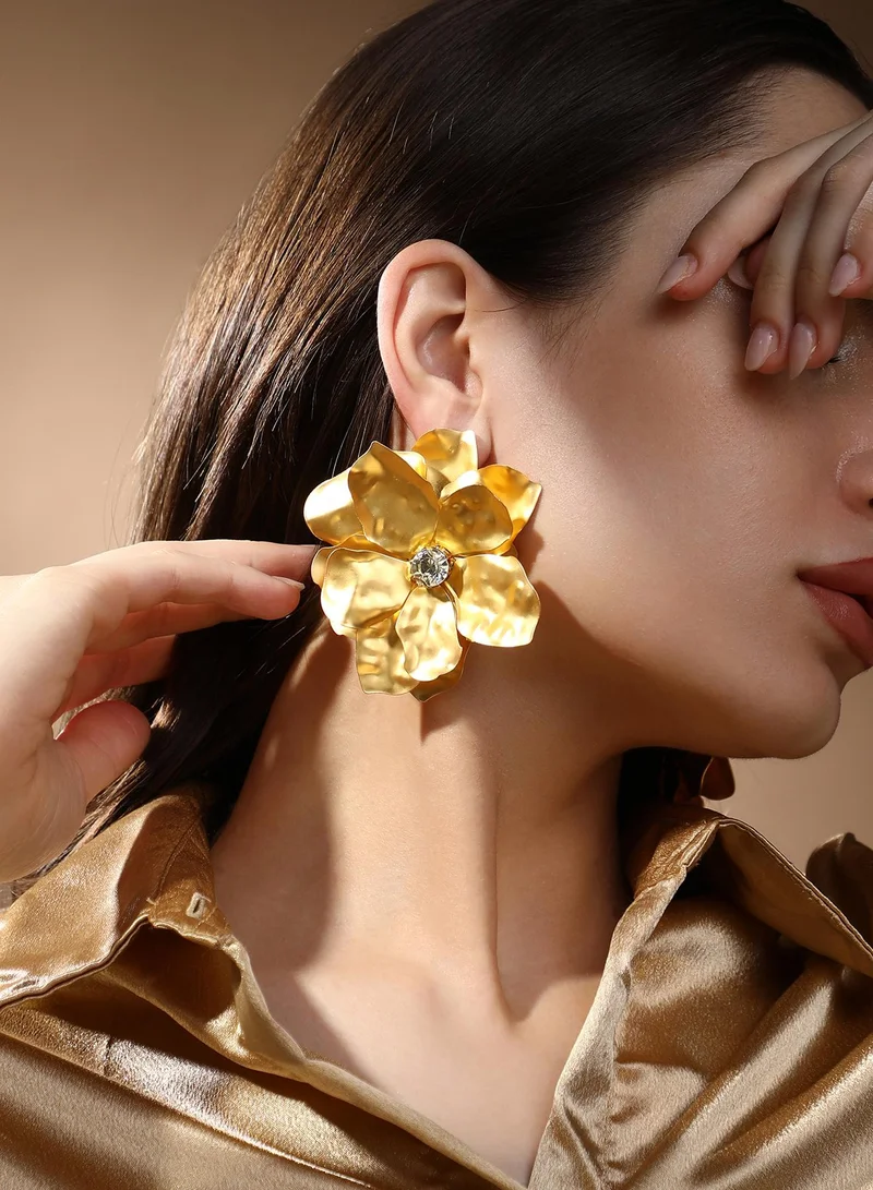 Sohi  Flower Stud Earrings for Women | Best Price UAE