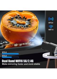 جوشبيرغ جهاز عرض Android 11 390ANSI HY320 ، 4K أصلي 1080P ، BT5.0 جهاز عرض سينمائي خارجي محمول  - Image 4