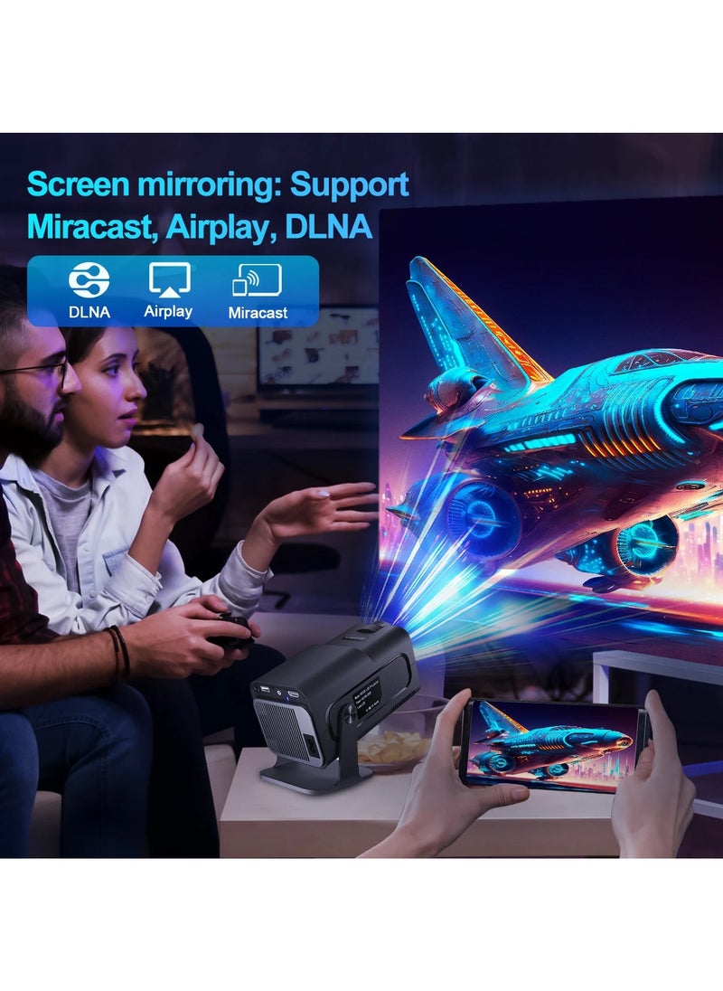 جوشبيرغ - جهاز عرض Android 11 390ANSI HY320 ، 4K أصلي 1080P ، BT5.0 جهاز عرض سينمائي خارجي محمول - Image 1