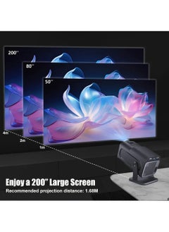 جوشبيرغ جهاز عرض Android 11 390ANSI HY320 ، 4K أصلي 1080P ، BT5.0 جهاز عرض سينمائي خارجي محمول  - Image 3