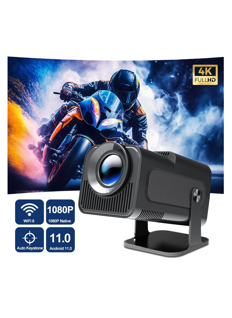 جوشبيرغ - جهاز عرض Android 11 390ANSI HY320 ، 4K أصلي 1080P ، BT5.0 جهاز عرض سينمائي خارجي محمول - Image 1