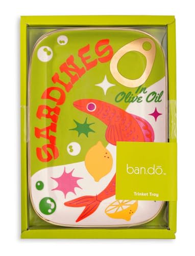 ban.do Novelty Trinket Tray, Ceramic Jewelry Dish, Small Decorative Tray for Keys or Decor, Cute Catchall Tray, Sardines - Image 3