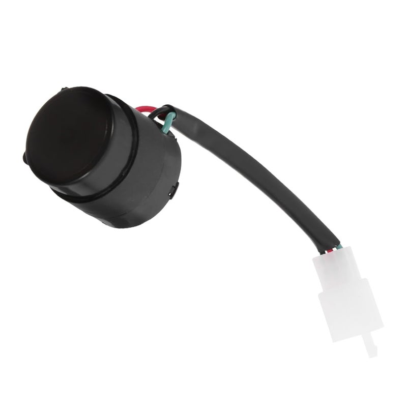 جهاز إشارة تحذير بلاستيكي أسود مع صافرة ومؤشر وميض لسكوتر السباق - Image 1