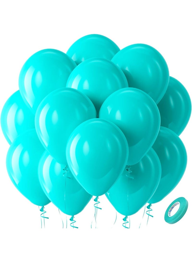 تيل بالونات لاتكس حزب بالونات، 100 حزمة 12 بوصة دائرة الهيليوم بالونات لحفلة الزفاف تخرج عيد ميلاد حفلة خلفية الديكورات - Image 2