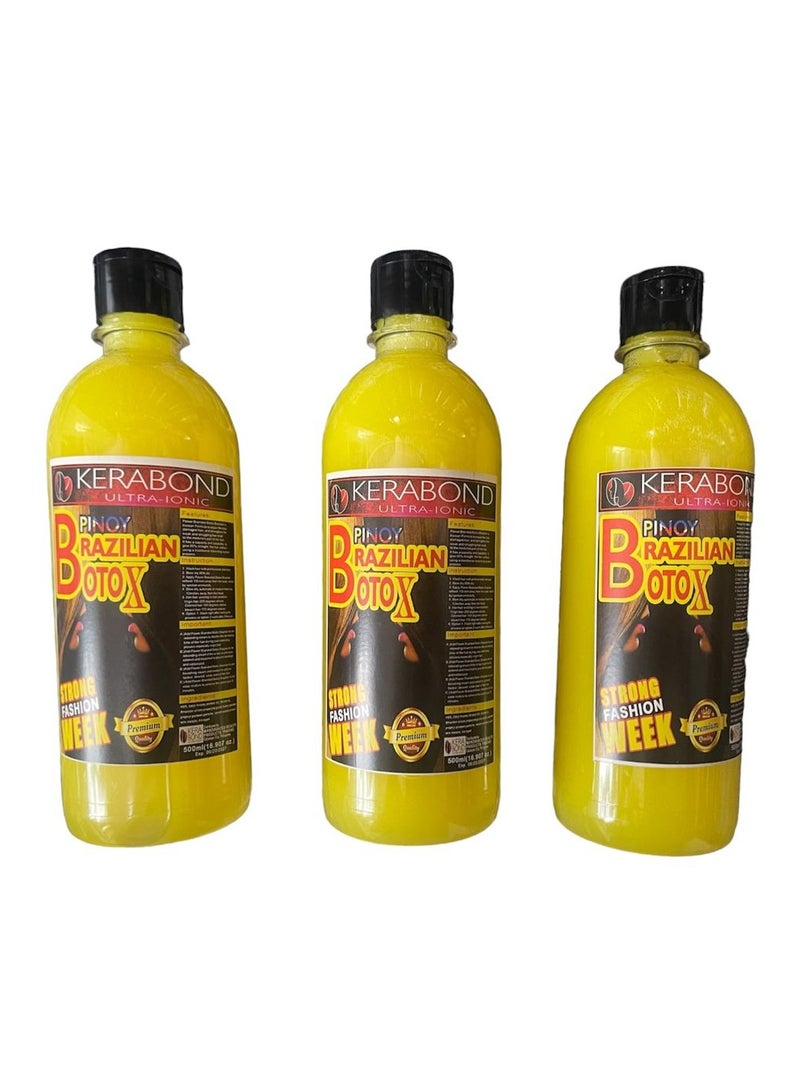 kerabond brazillian botox 3pack of 500ml