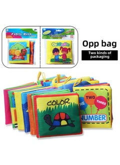 Generic Hot-selling Infant Early Childhood Toys Baby Tear-free Washable Cognitive Cloth Book English Enlightenment Puzzle-Color:2956-5 Vegetables-Specifications:Figure  - Image 2