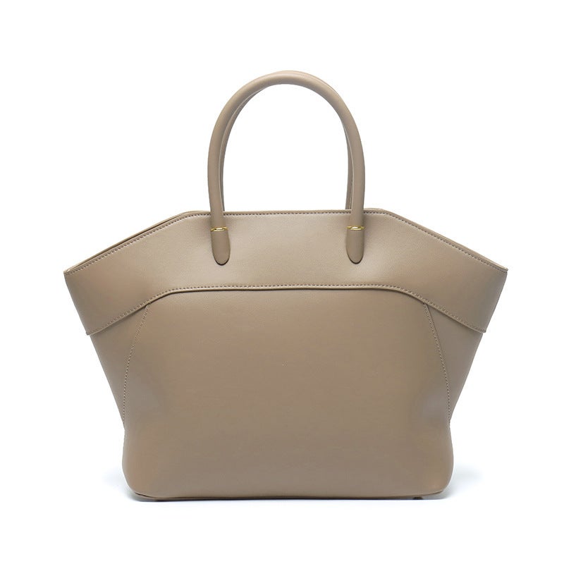 Genuine Leather Women's Satchel Handbag with Wing Design - Image 4