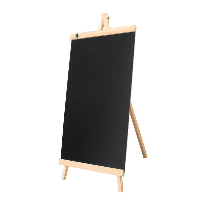 PALETTE CRAFT Black Easel Stand 30 x 59 CM (Pack of 1) Premium Artist Wooden Chalkboard, Tabletop Art Display for Kids Learning, Grafting Welcome Sign Wedding Décor Message Board Restaurant - Image 1