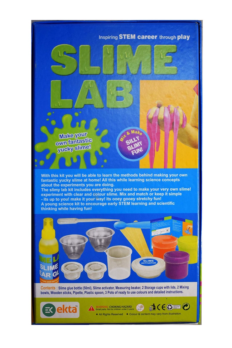 ekta slime lab for boys and girls with slime activator (diy, safe for kids) (made in india)- Multi color - Image 4